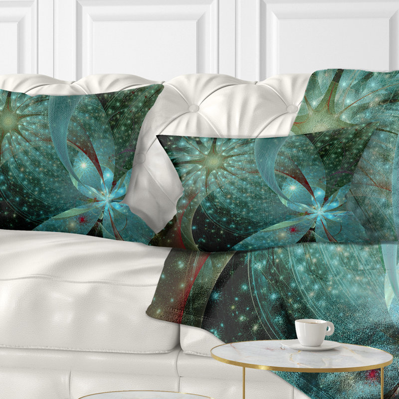 Coussin lombaire en fleur symétrique floral