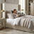 Caron Ivory Upholstered Bed with 54" Tall Wingback Headboard-2102823413-2102823415