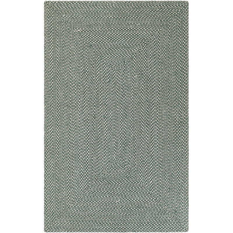 Tapis contemporain Aideen - vert, Rectangle 5 pi 1 po x 8 pi