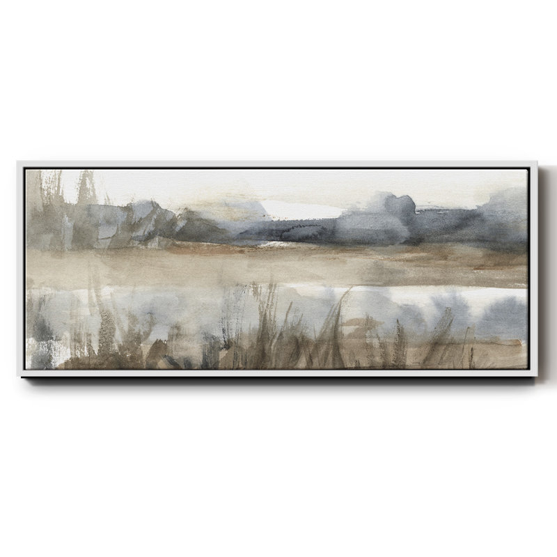 BlueGrey Marsh II- Framed Canvas