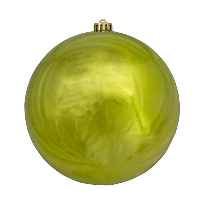 Ornement boule de Noël incassable vert kiwi