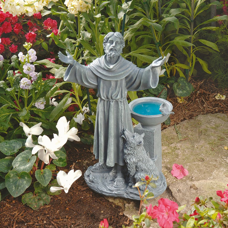 Statue de jardin bénédiction de Saint François