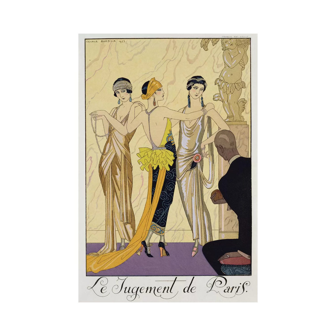 The Judgement of Paris, 1920-30 by George Barbier - Wrapped Canvas Painting