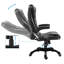Massage Office Chair Black Faux Leather