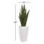 Emele 48'' Faux Sansevieria Plant in Stone Planter