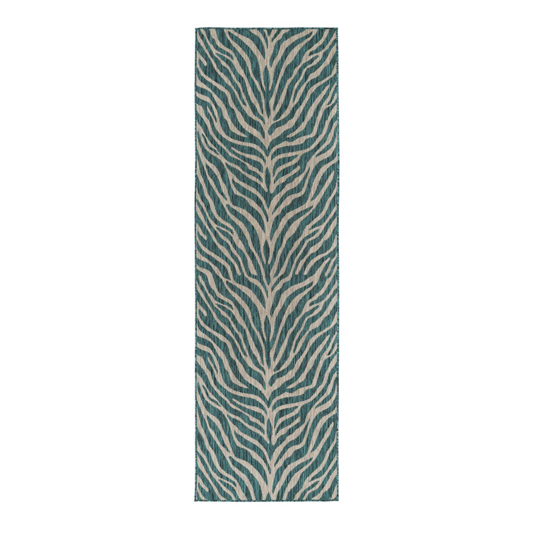 Teal Tsavo Indoor/Outdoor Safari Rug