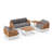 Outdoor Furniture Monterey 4 Seater Patio Chat Set with Coffee Table & Side Table-70572009-70572019