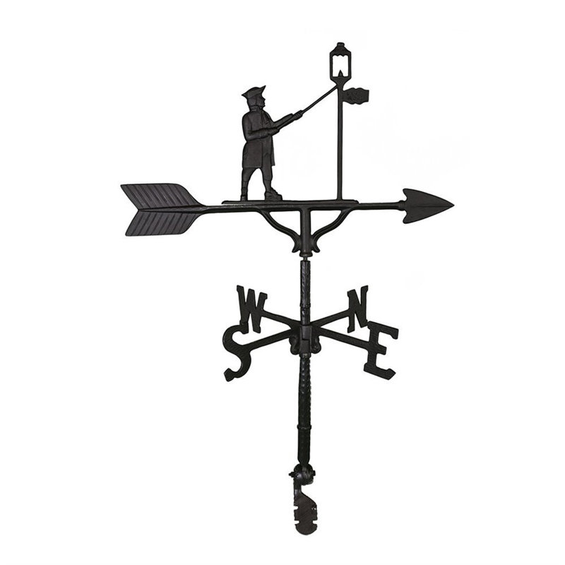 Lamplighter Weathervane, Black