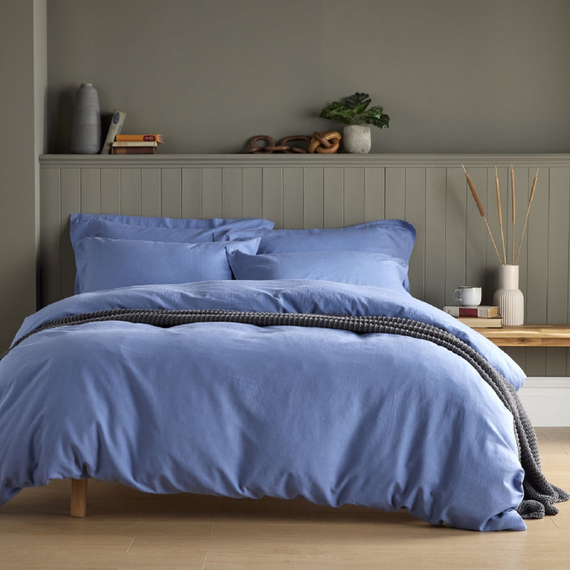 Syvester Linen Solid Colour Duvet Cover, Kingsize