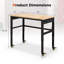 Bureau en bois massif à hauteur réglable