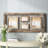 Brown Wood 4 Slot Wall Photo Frame with Wood Frame, 37" x 2" x 17"