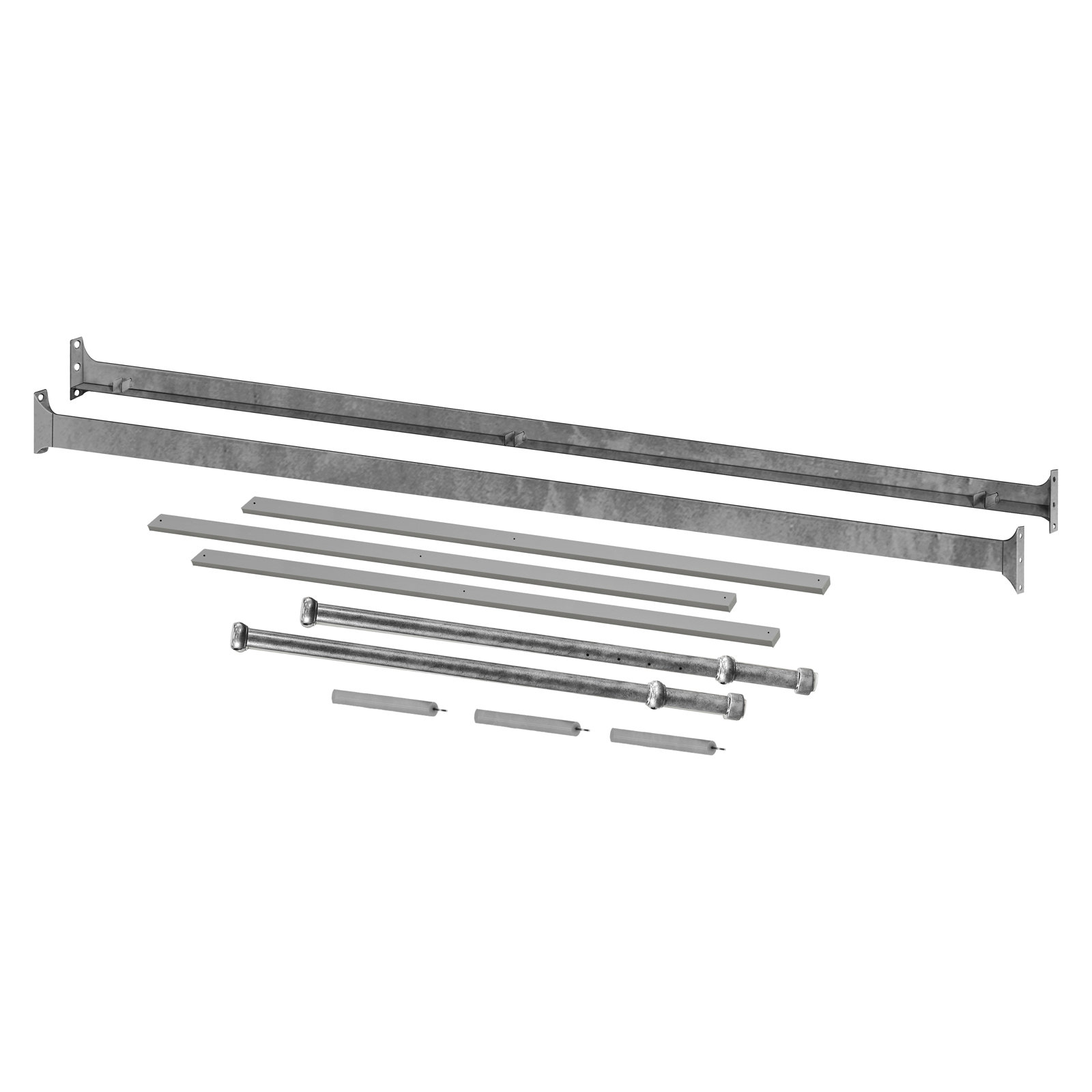 Winston Full Bed Rails, Vintage Iron