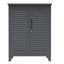 Armoire à outils de 47 po de hauteur en ardoise pour garage, salle de bain, buanderie, atelier de rangement en métal, espaces extérieurs bien organisés, utilisation flexible