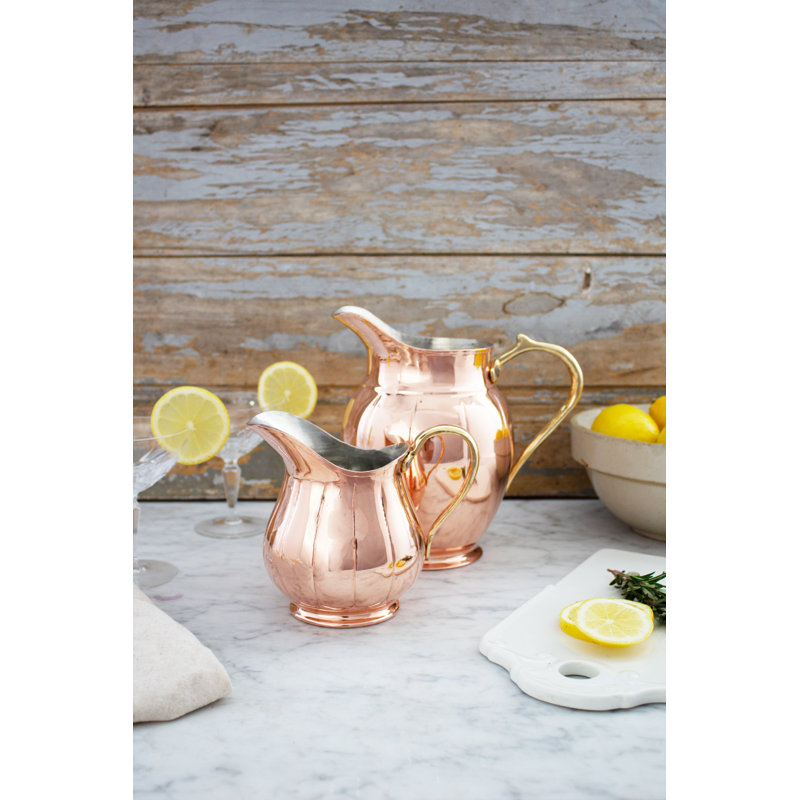 Vintage Inspired Copper Pitcher