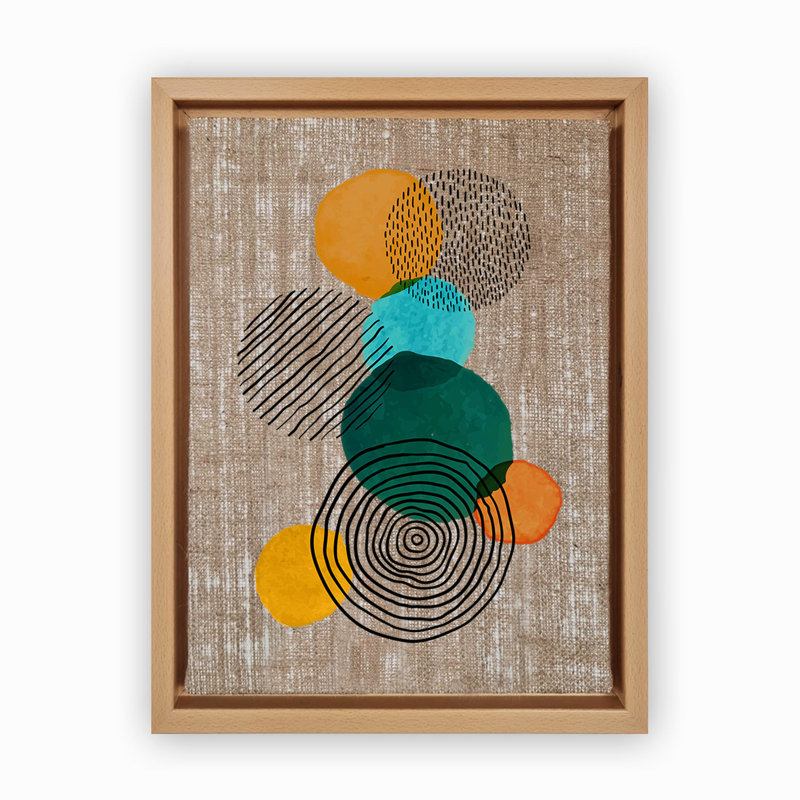 Peinture décorative sur toile, Bois, H 37,8 po x l 26 po