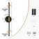 32'' Battery Operated Wall Sconces with Remote Control, Dimmable Wall Sconces Set of Two, 350°Rotate