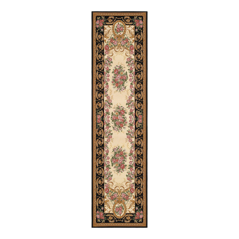 Indoor/Outdoor Traditional Area Rug, Runner 2' x 8'