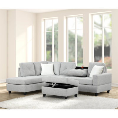 Modern L-Shaped Sectional Sofa