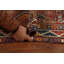 Tapis traditionnel antique à motif géométrique 4 x 7
