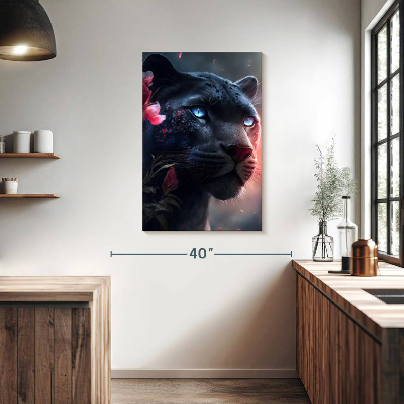 Brampt The Pink Black Panther, 39" H x 26" W