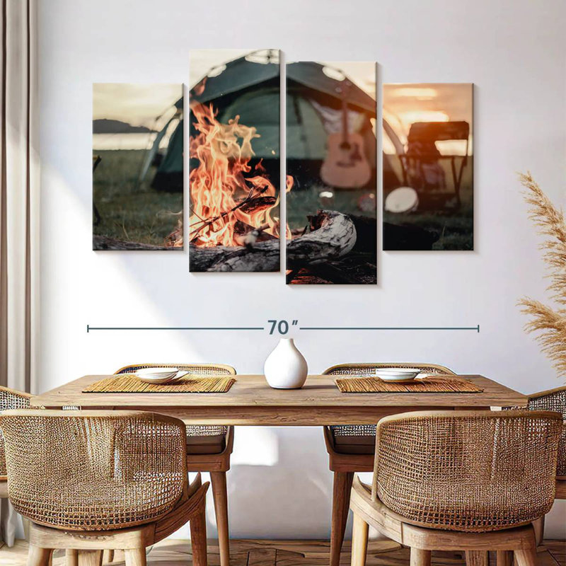 Senne Campfire, 42" H x 68" W