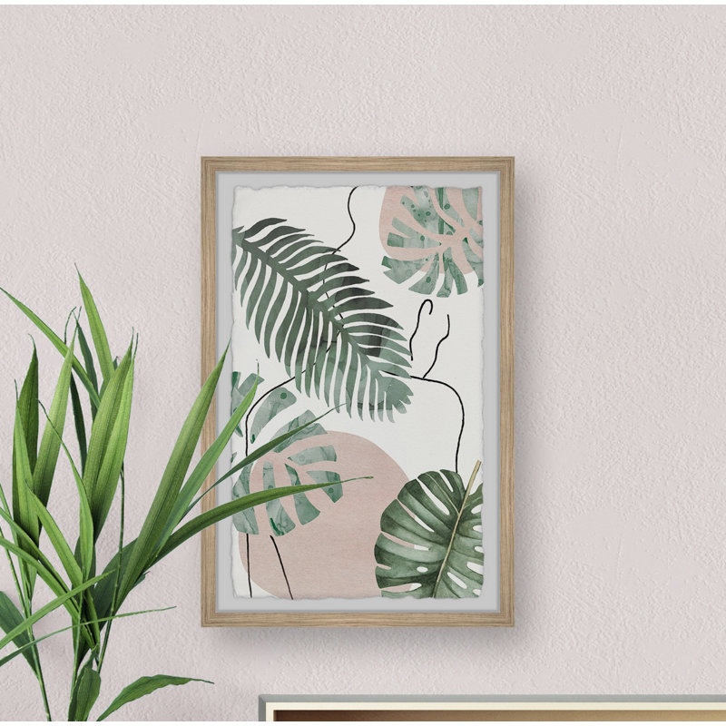 Reproduction d’art sur papier, "Big Leaf II" par Parvez Taj, H 12 po x l 8 po x P 1,5 po