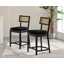 Tabouret de comptoir en bois massif de 26,25 po Alyssya-87684017-93177431