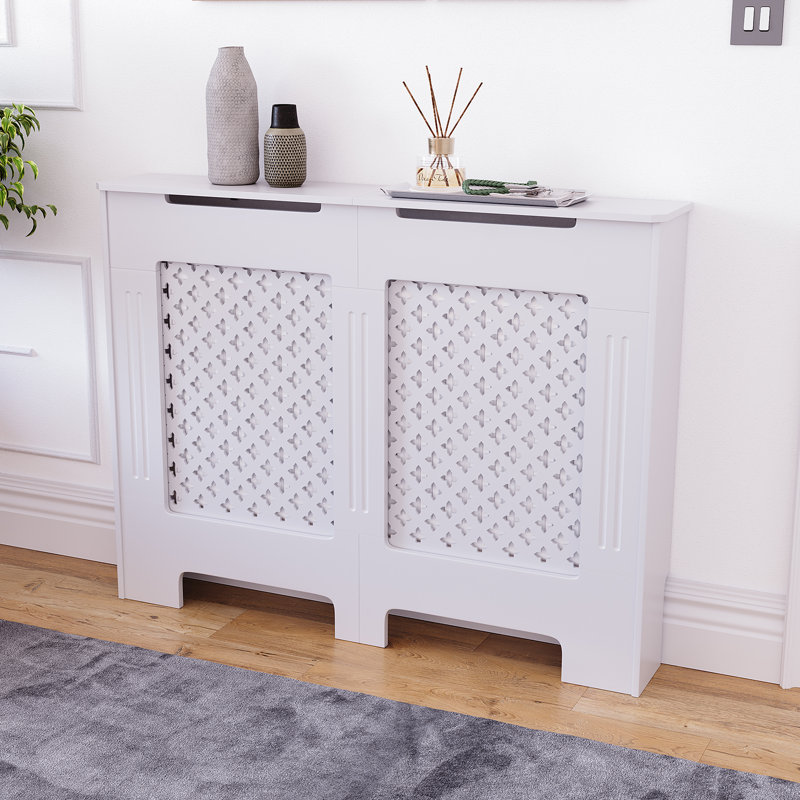 Reta Radiator Cover, 82cm H x 111cm W x 19cm D, White