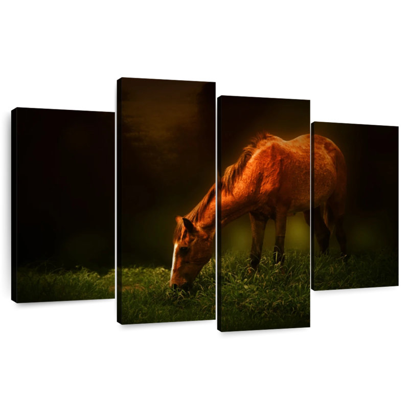 Cheval brouteur Brampt, H 32 po x l 52 po