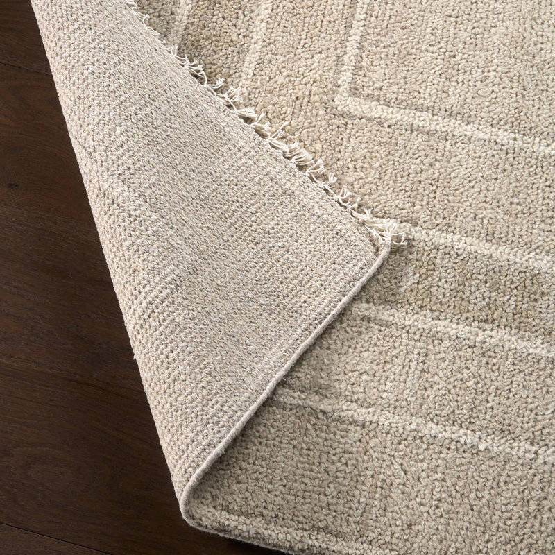 Jaipur Living Cohar Hand Knotted Medallion Beige/Cream Area Rug (9'X12'), Rectangle 6' x 9'