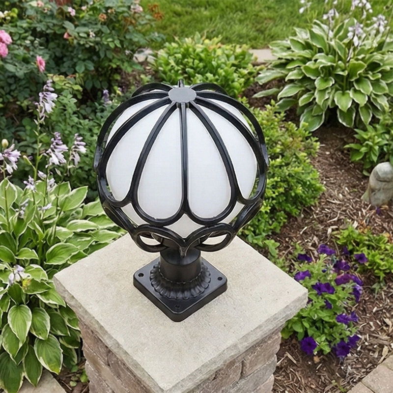 Lampadaire d'extérieur 1 lumière avec treillis Fairmont