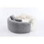 Double profondeur 042, chenille grise, idéal pour les salles de tai-chi, capacité de poids de 400 lb, forme, sièges ergonomiques, touche esthétique, revêtement d'assise en chenille sans effort d'assise, moelleux siège mi-moelleux, oreiller,