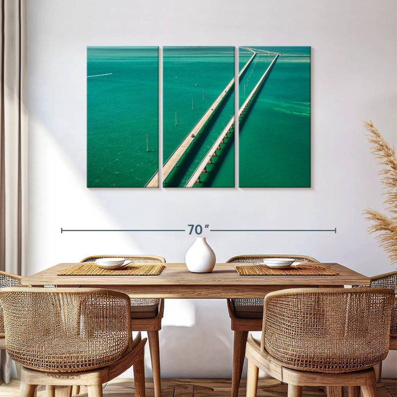 Lilie Peaceful Seven Mile Bridge, H 36 po x l 57 po