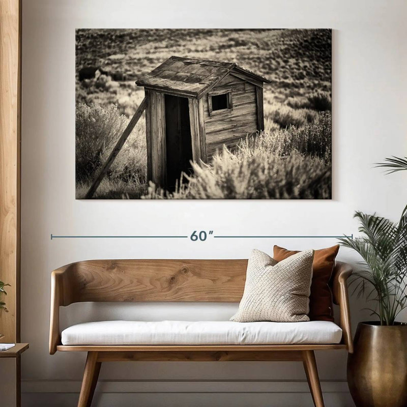 Lilie Ghost Town Outhouse I, H 34 po x l 51 po