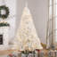 Arbre de Noël haut de 6 pi avec branches réalistes, 250 lumières DEL blanc chaud et 1 000 pointes, parfait pour les fêtes