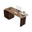 Bureau rectangulaire à 3 tiroirs en bois manufacturé brun noisette + brun-1541424054-1541424052