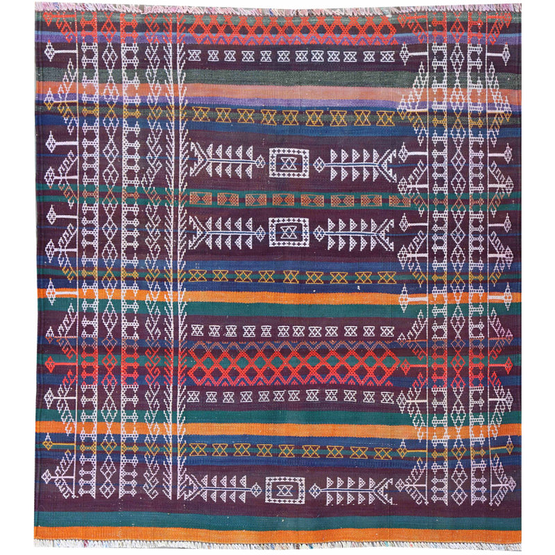 Stewarton Wool Hand Woven 118cm X 129cm Area Rug