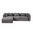 Boneless Cloud Sectional Couch In Two Boxes, Compressed Modular Sectional Sofa With Deep Seat-1793695545