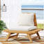 Chaise d'extérieur en bois - Couleur avec entretien - Coussins de siège pour les espaces - Noyau en mousse-1427856049