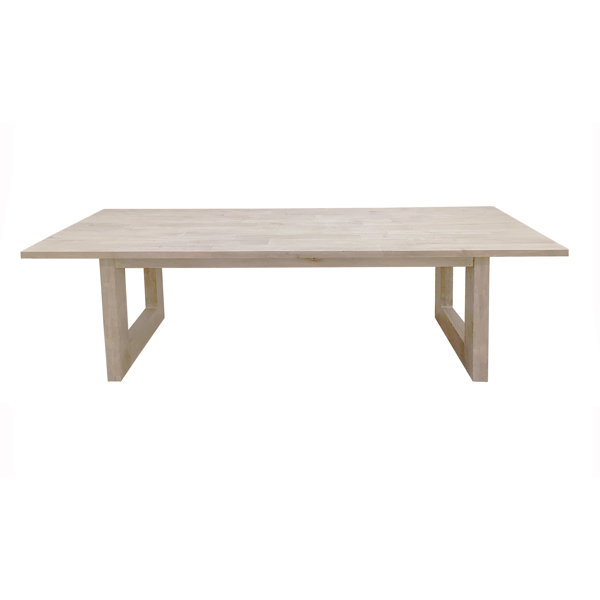 Gracie Oaks 95'' Mango Solid Wood Dining Table | Wayfair