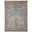Hand Knotted Wool Area Rug in Gray And Purple
