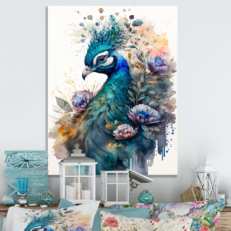 https://assets.wfcdn.com/im/52165591/resize-h755-w755%5Ecompr-r85/2381/238102208/Cute+Peacock+Floral+II+On+Canvas+Print.jpg