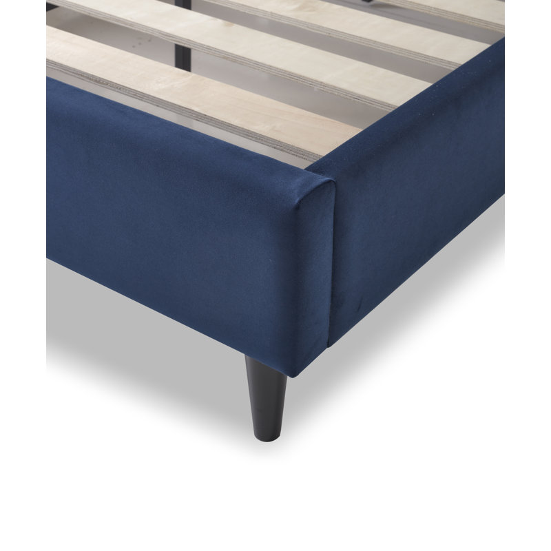 Analaura Upholstered Bed, Double (4'6), Blue