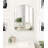 Cemile Metal Mirror with Shelves-1473806175