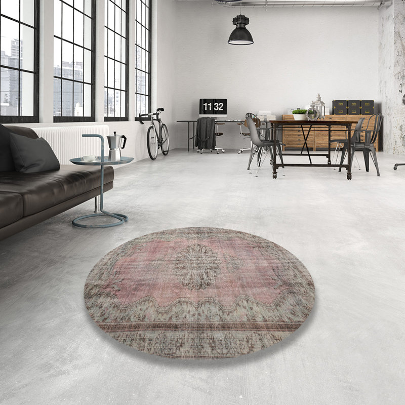 Mrwan Oriental Indoor Rug, Round 8'
