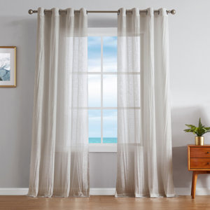 Nautica Cordelia Crushed Sheer Window Curtains