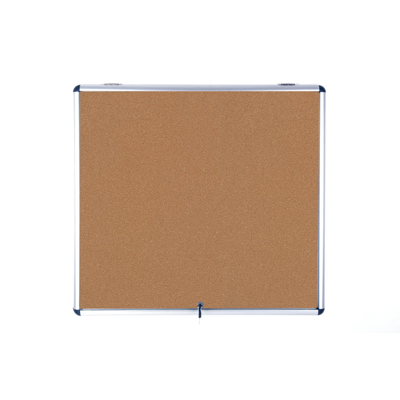 Showcase Cork Wall Mounted Magnetic Bulletin Board, 95.3cm H x 114.2cm L x 3.5cm D
