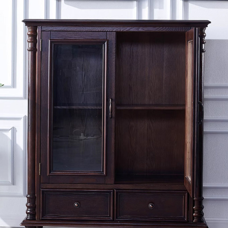 Glass storage cabinet