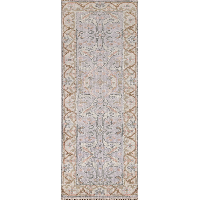 Tapis de couloir indien fait à la main 3 x 8 po