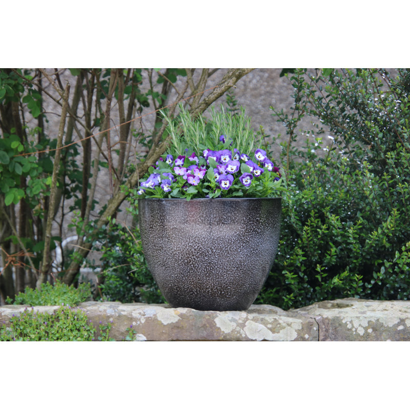 Einar Pot Planter, Ash Grey, 43.18cm H x 45.72cm W x 45.72cm D